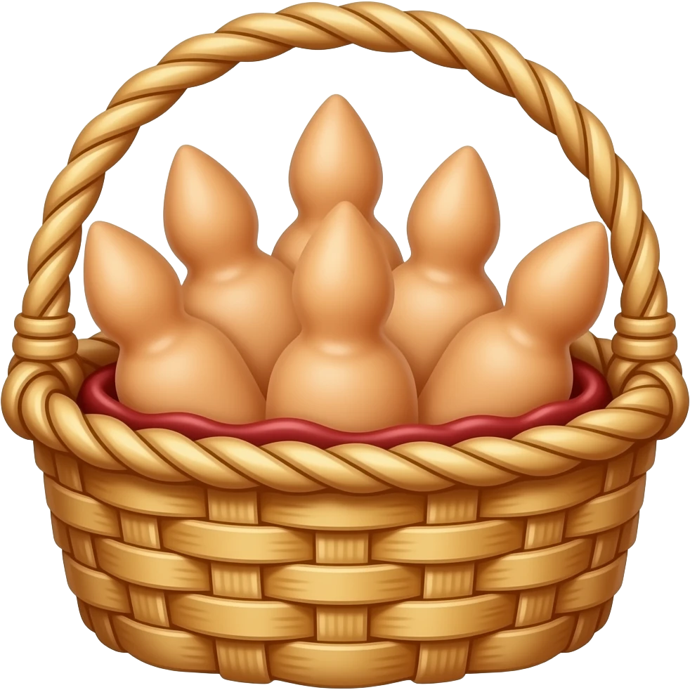 a basket full of dildos emoji