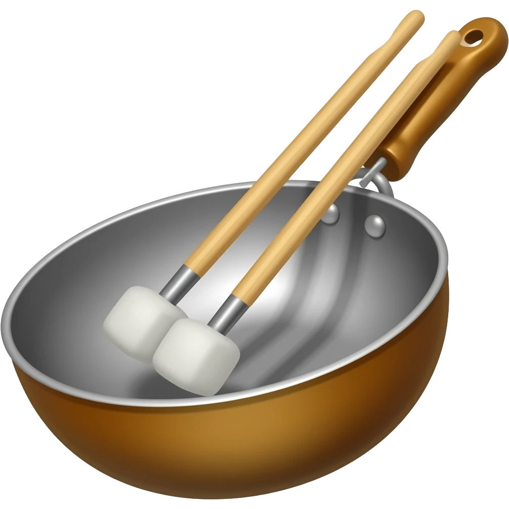 steel pan double secong instament with malletssteel pan instament with mallets emoji