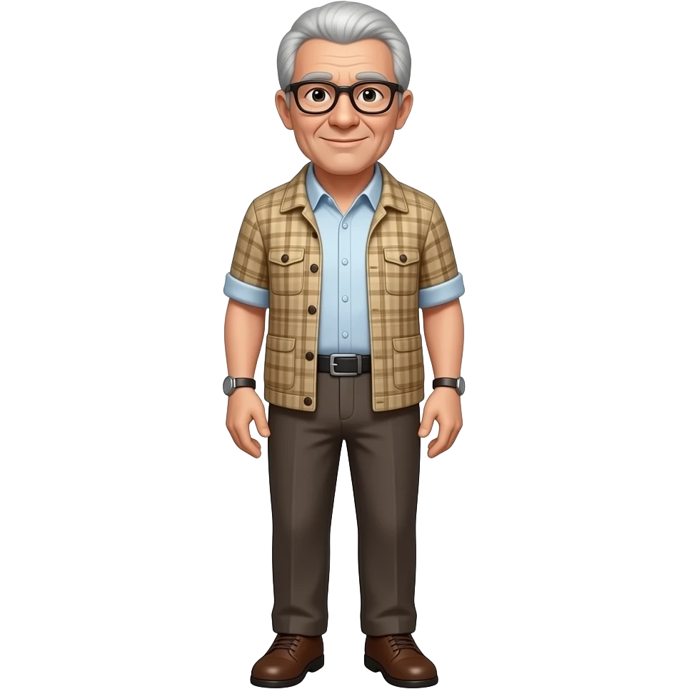 adulto mayor con cuerpo emoji