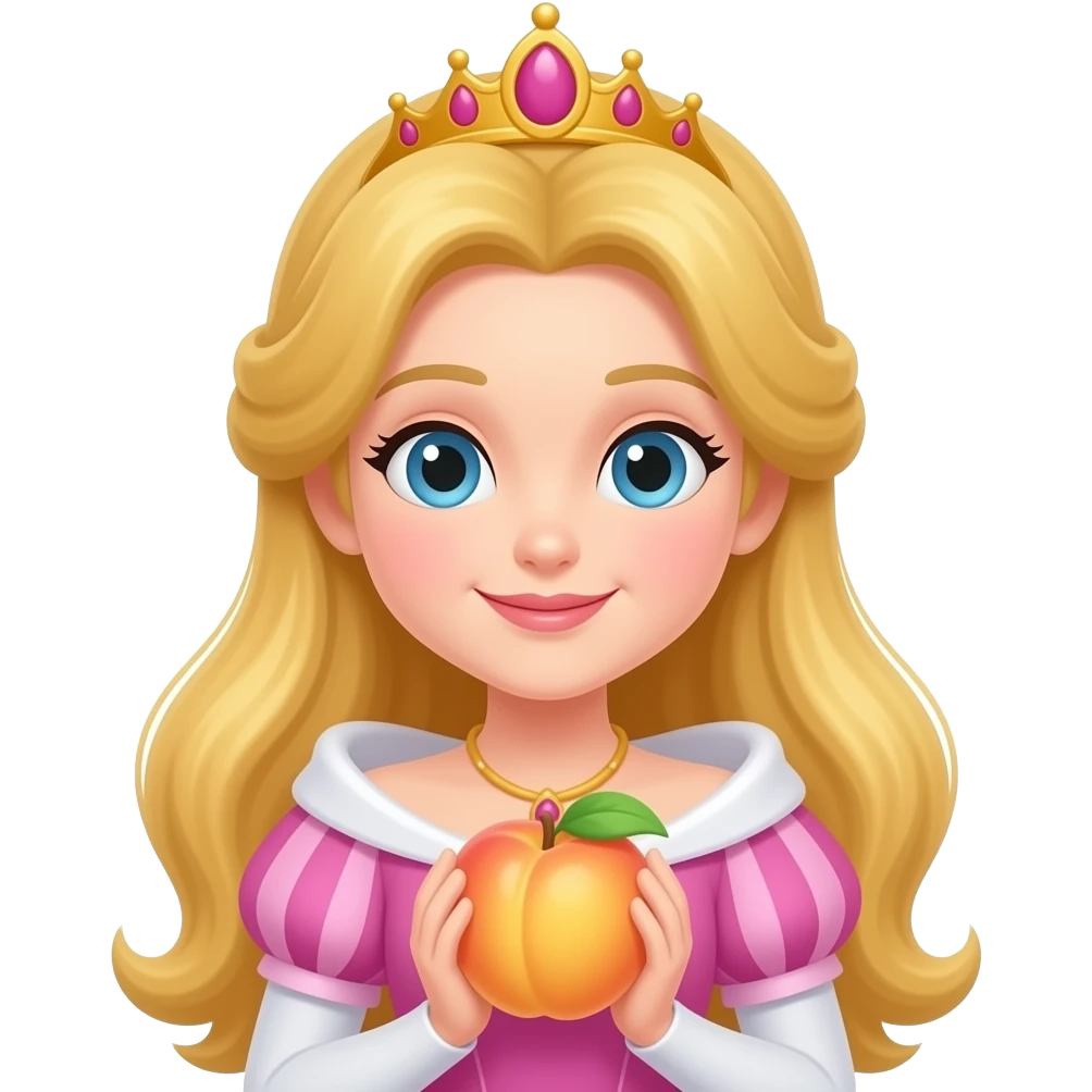 Princess, peach emoji