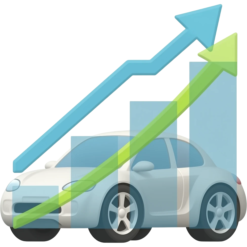 rapid electric car sales growth emoji