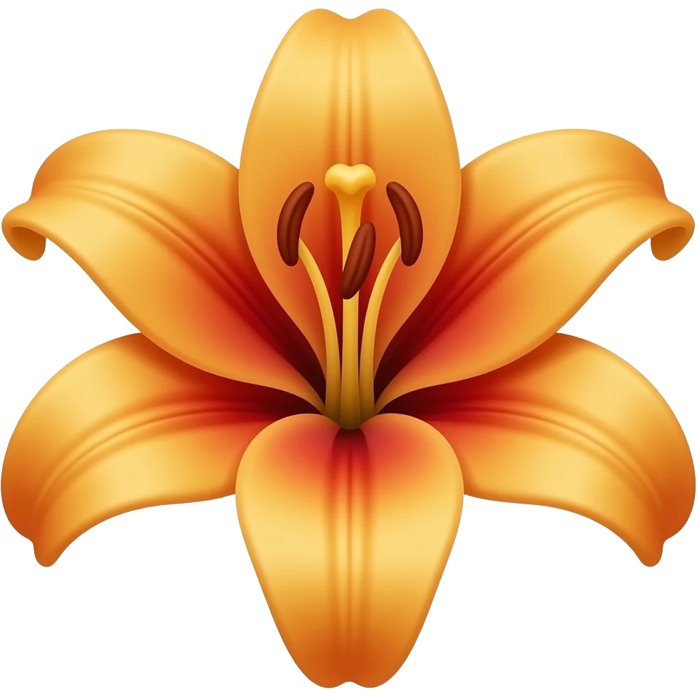 Tiger lilies emoji