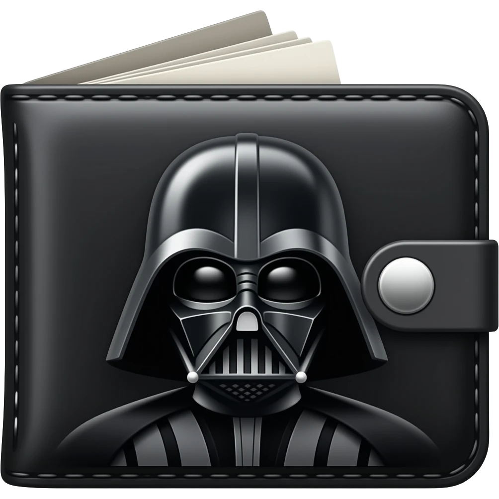 Darth Vader's Man's wallet emoji