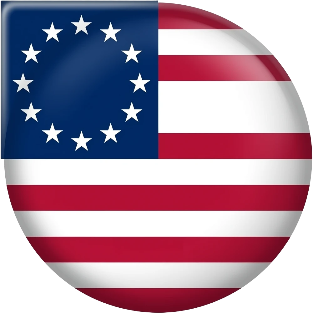 USA 13 Colonies flag emoji
