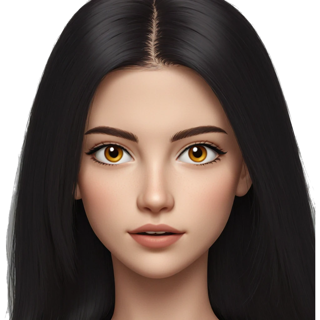 realistic portrait of girl emoji