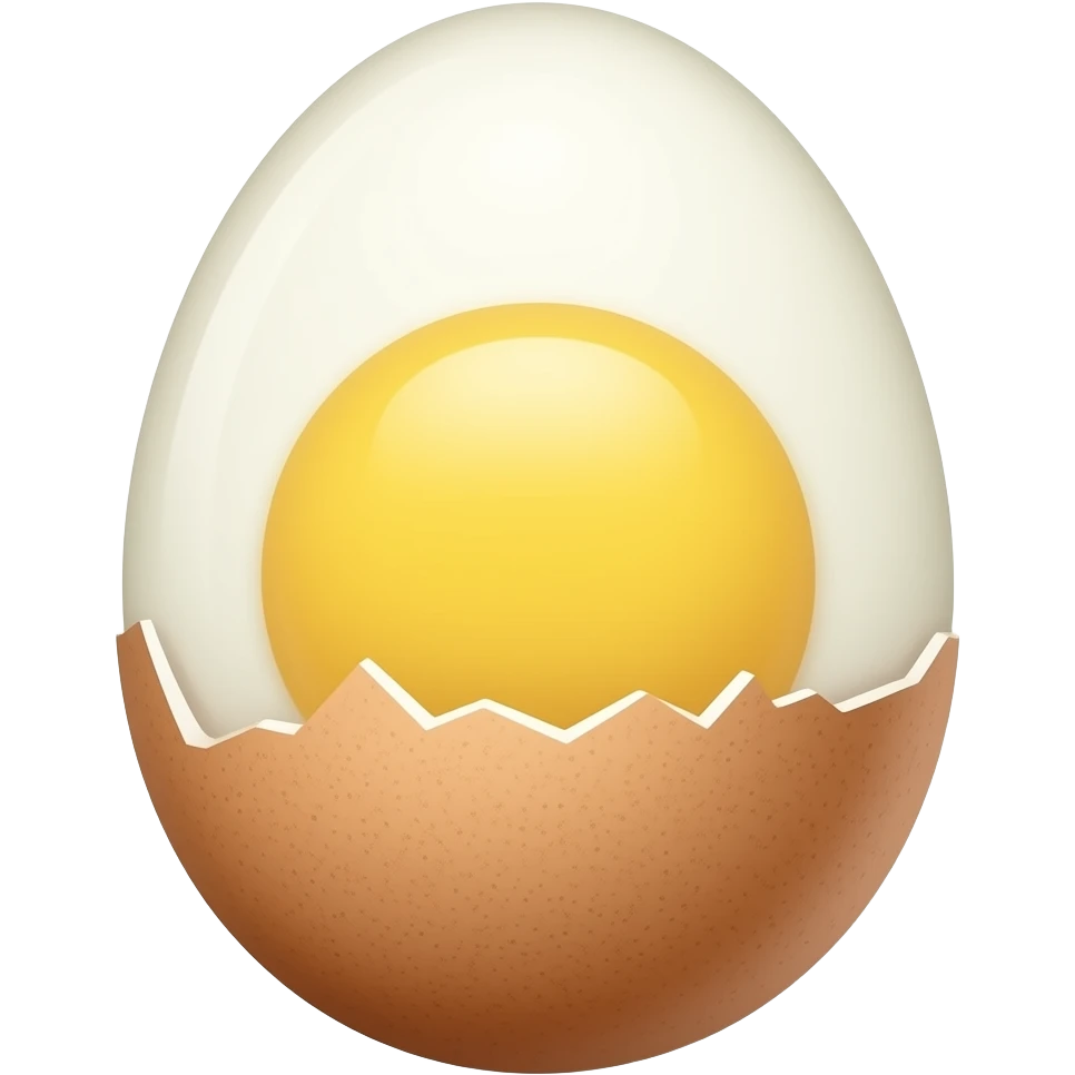 huevo cocido emoji