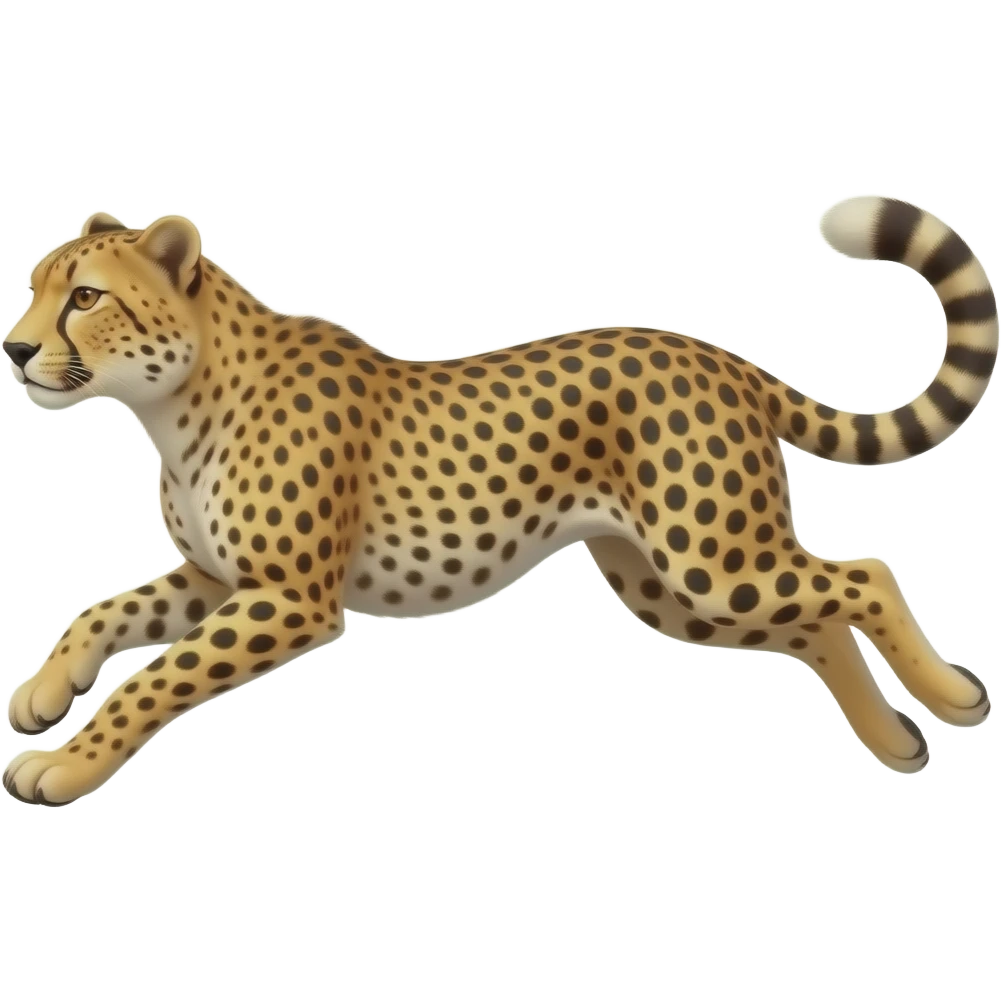 Cheetah running emoji