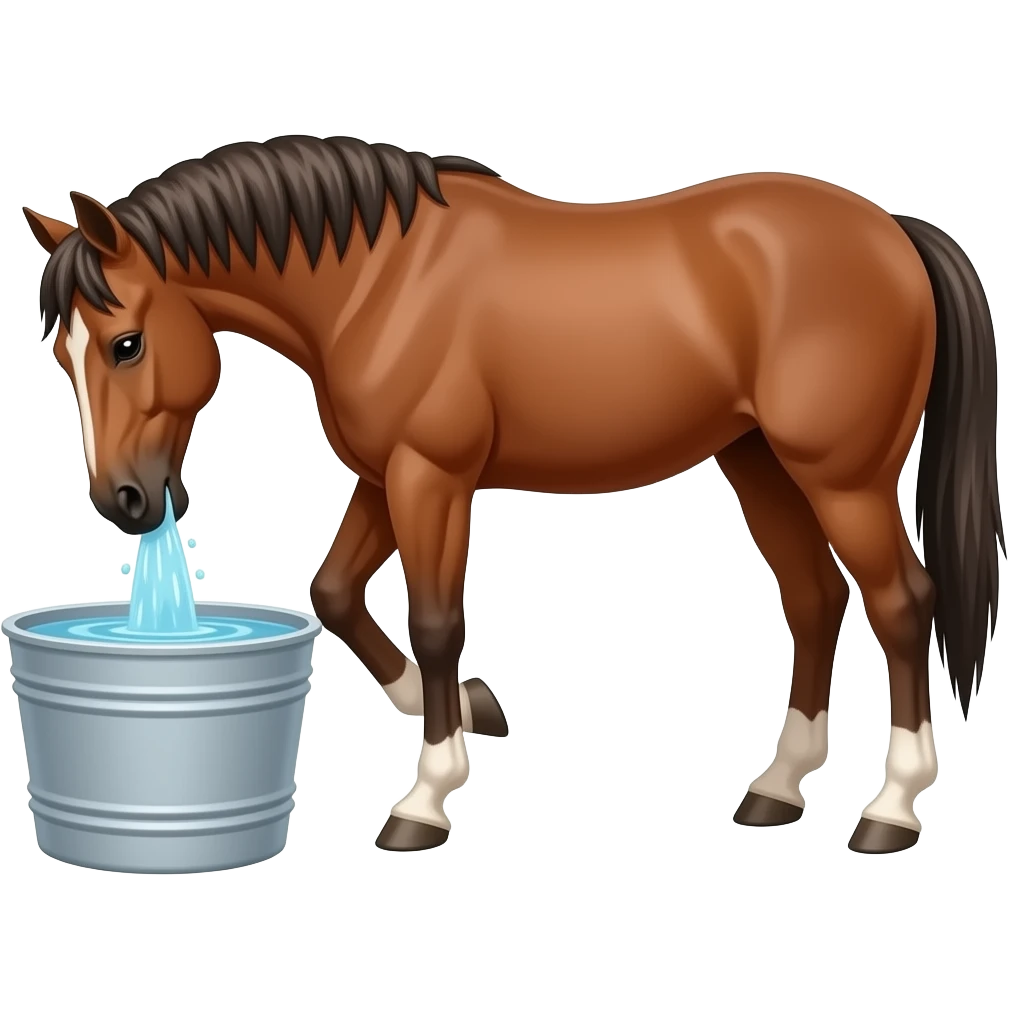 horse with drink emoji