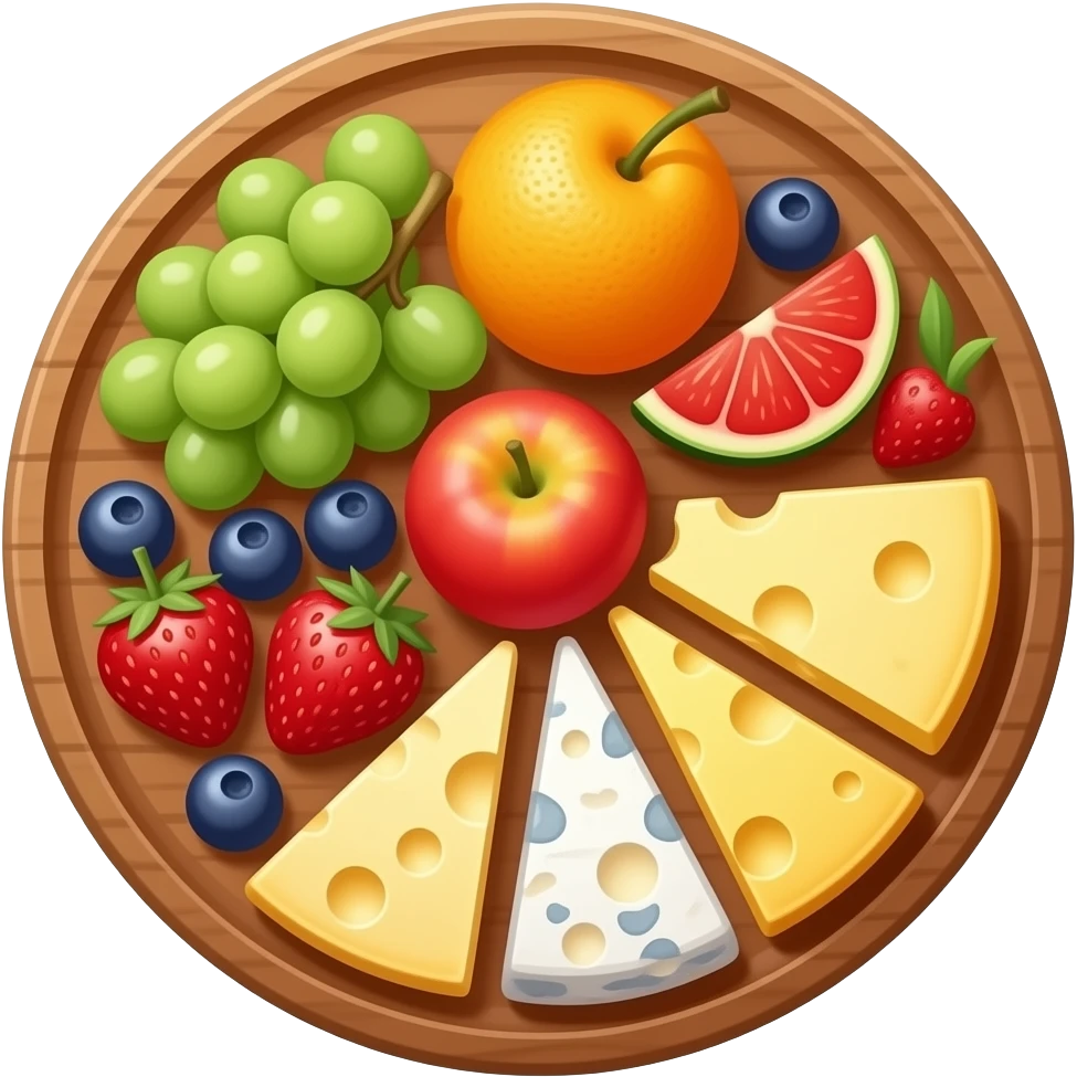 Fruit & Cheese Platter emoji