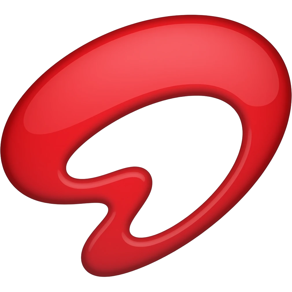 Create airtel logo emoji , i need only logo no need written airtel , red color emoji