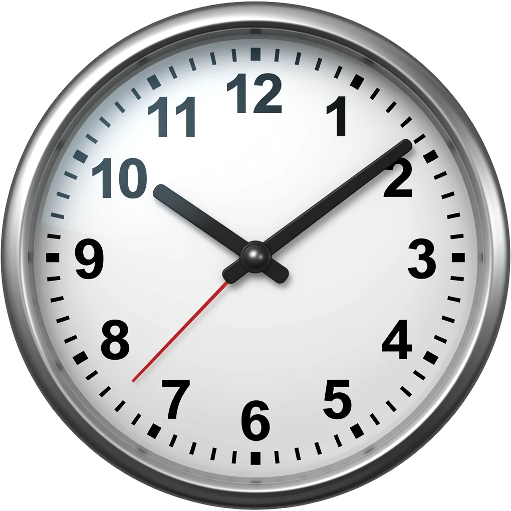 Clock showing 12:30 PM emoji