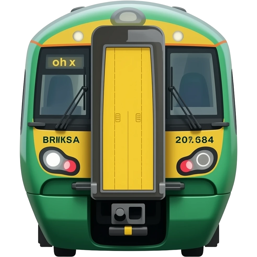 Green british train emoji