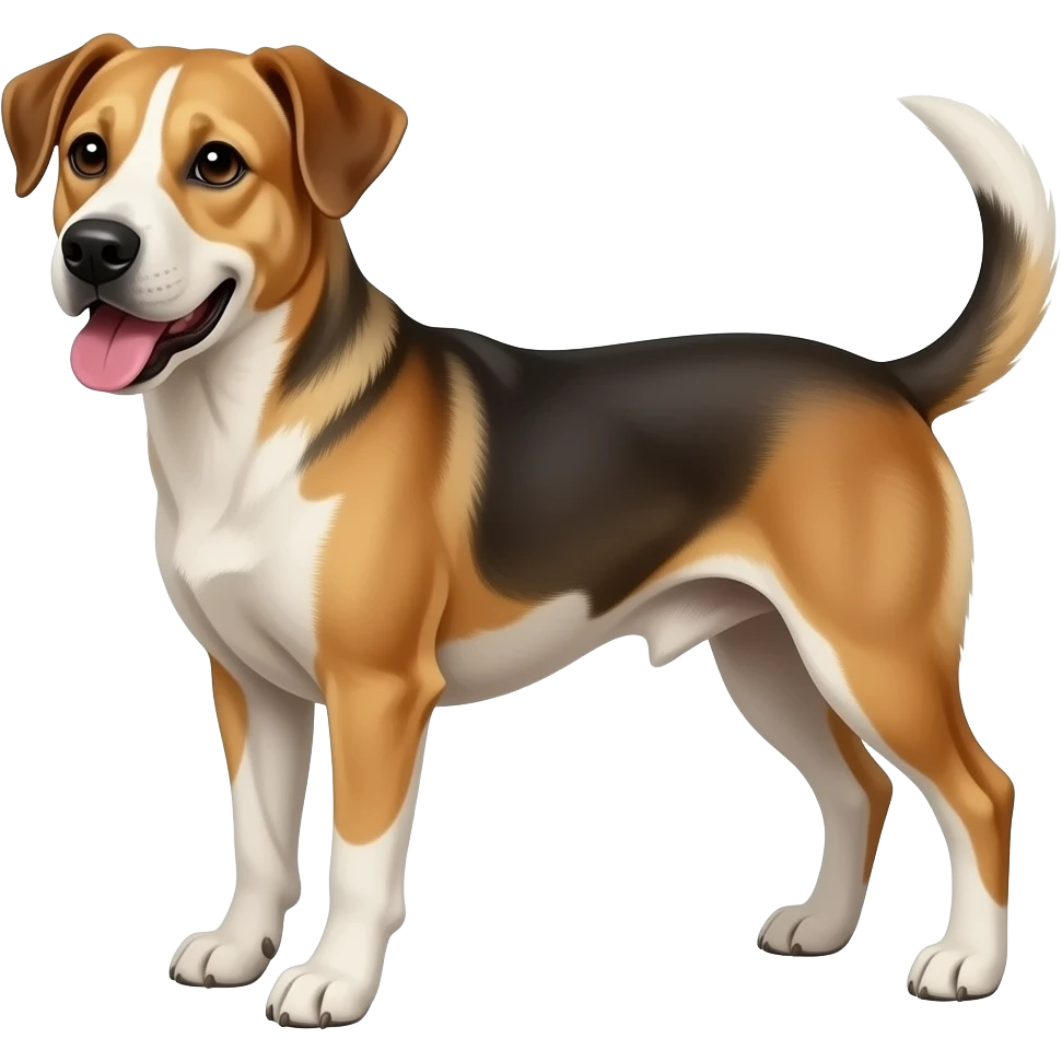 A painting dog emoji