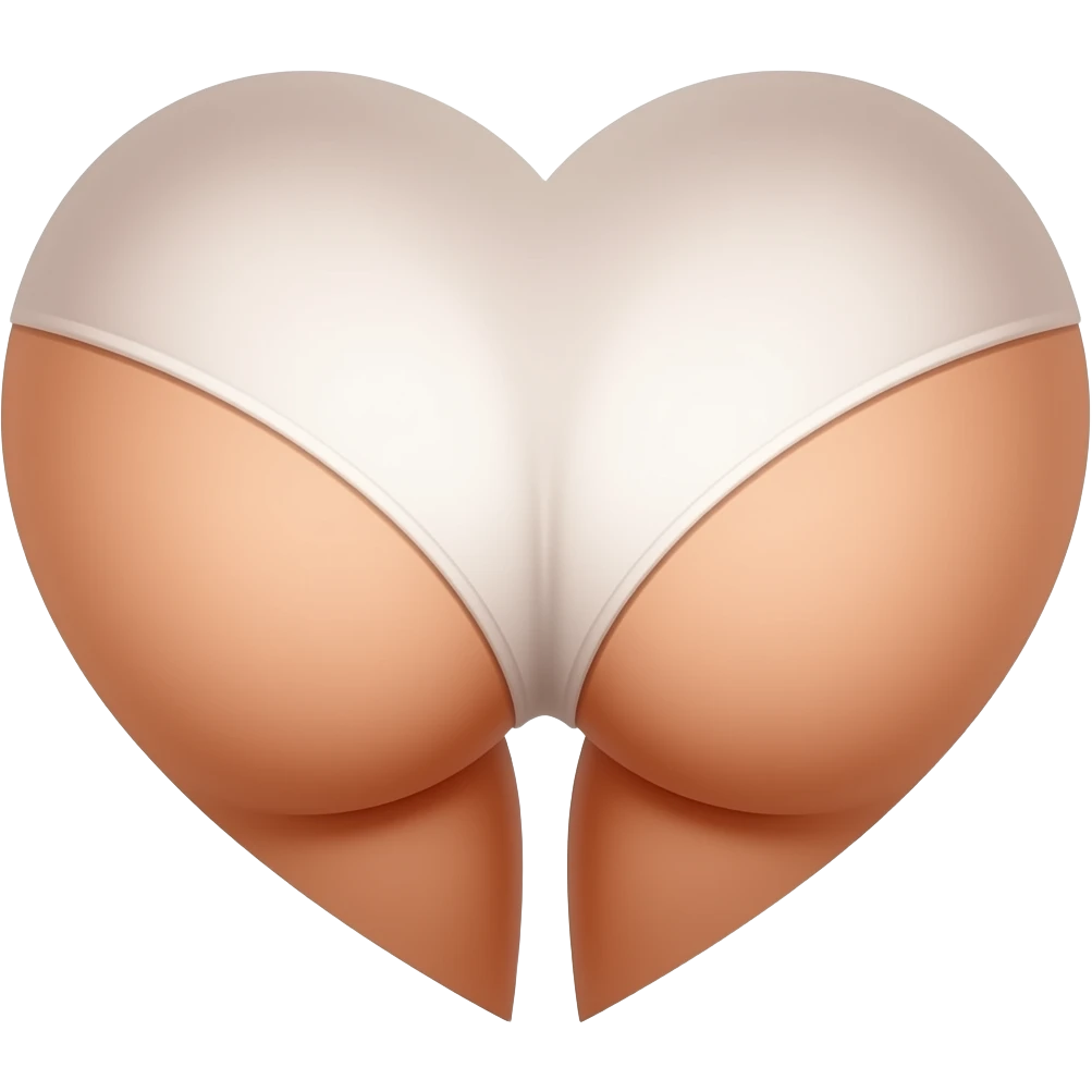 Heart shaped butt emoji