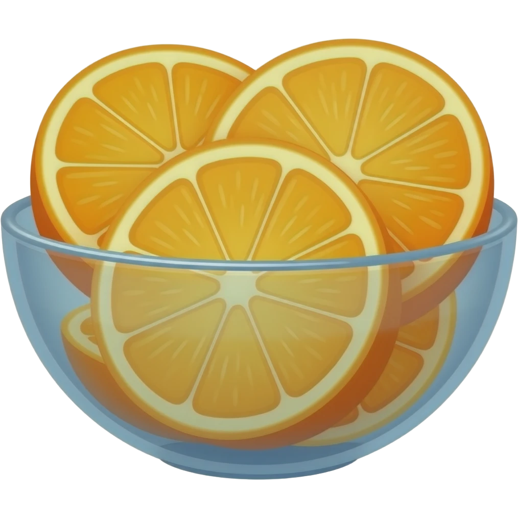 orange slices in a bowl emoji