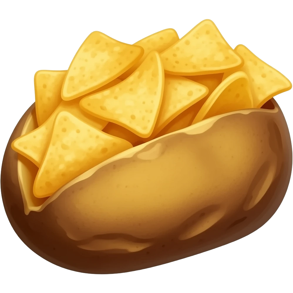 Baked stoned high potato emoji