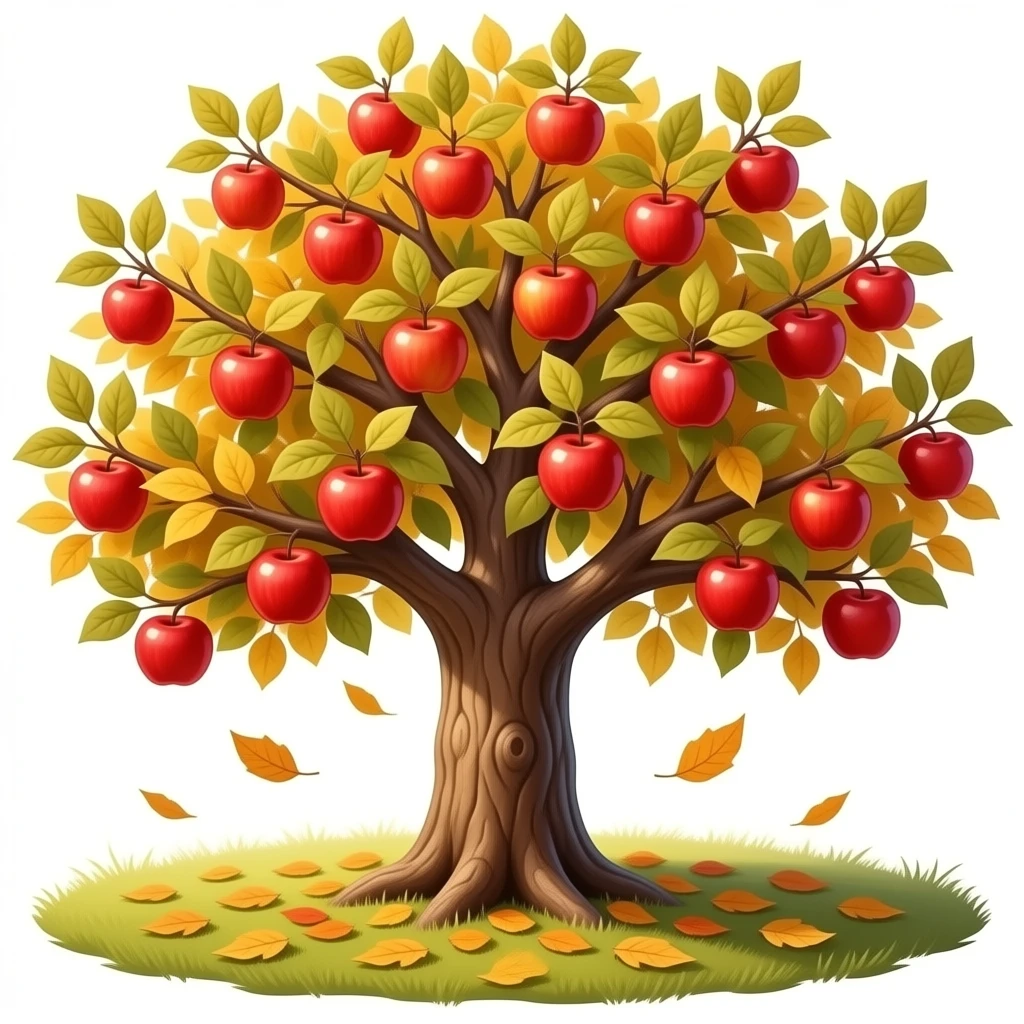 add more autumn apple tree's emoji