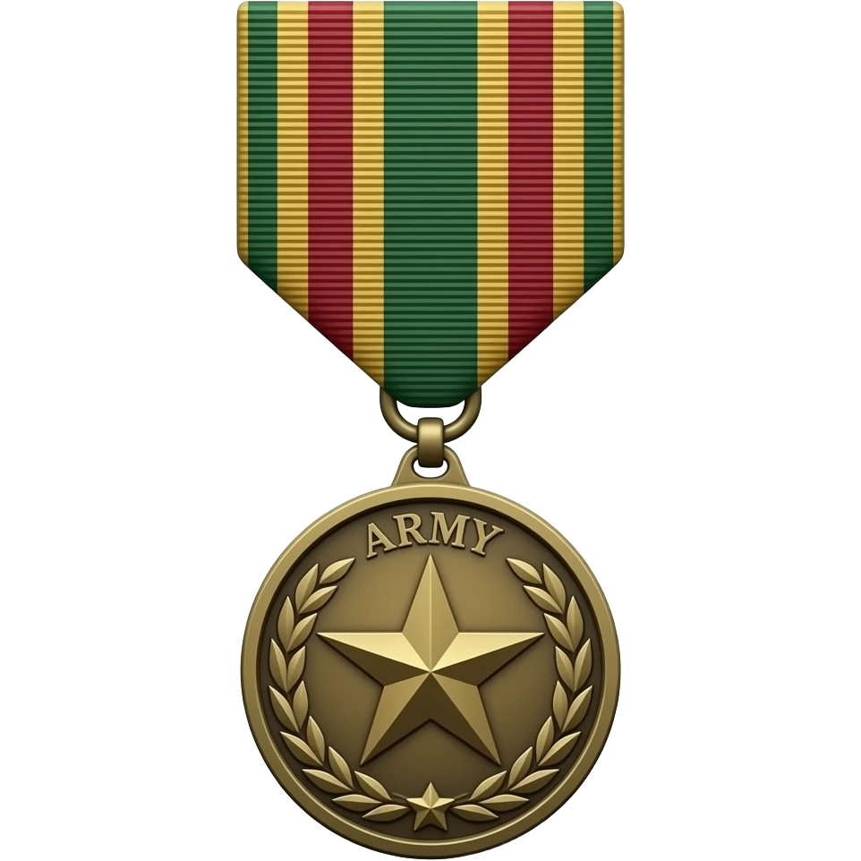 Airborne army medal emoji