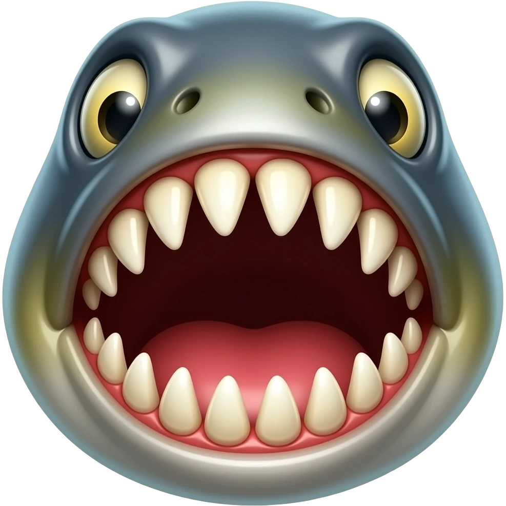 Piranha teeth emoji