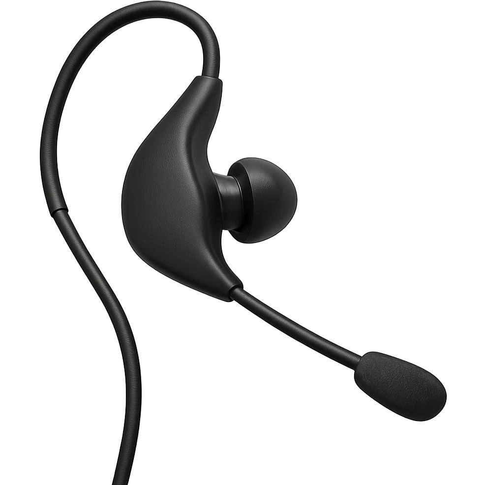 Blackpink stage earpiece, no background emoji