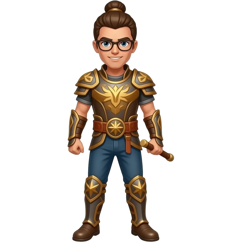 a person weilding fire water rock air elements emoji