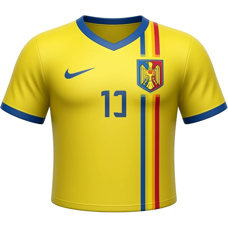 haz a SID con forma de persona con la camiseta de la seleccion de Rumania emoji