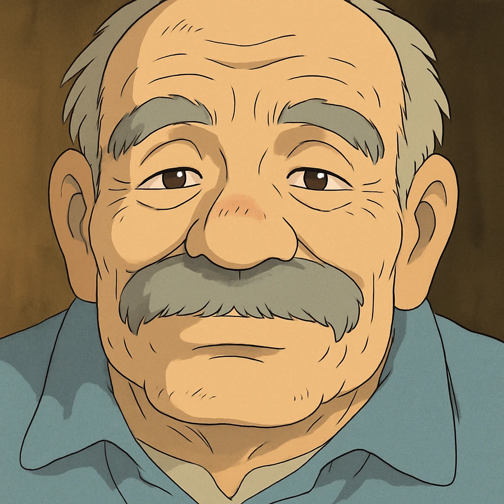 old man closeup face emoji