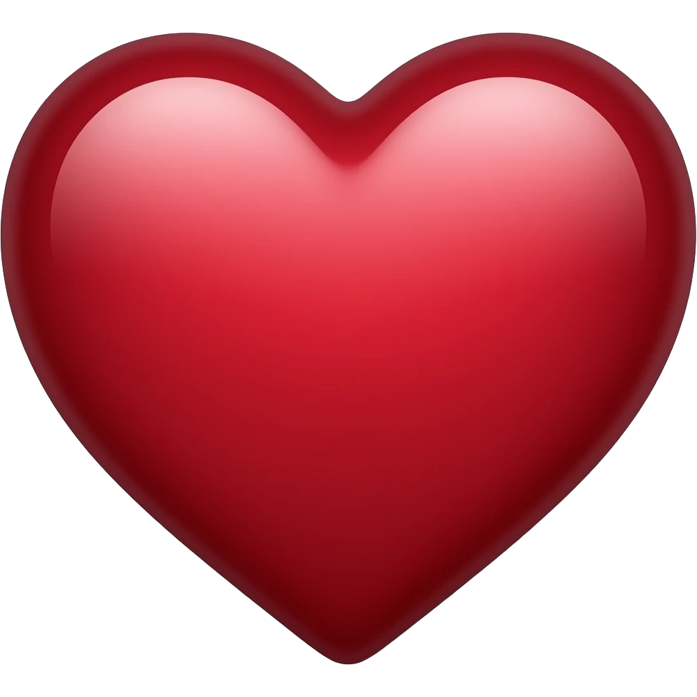 Garnet simple heart emoji