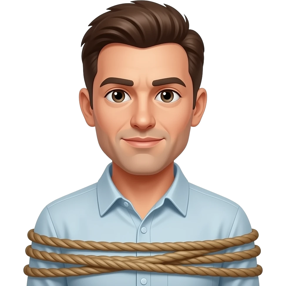 Man tied up emoji