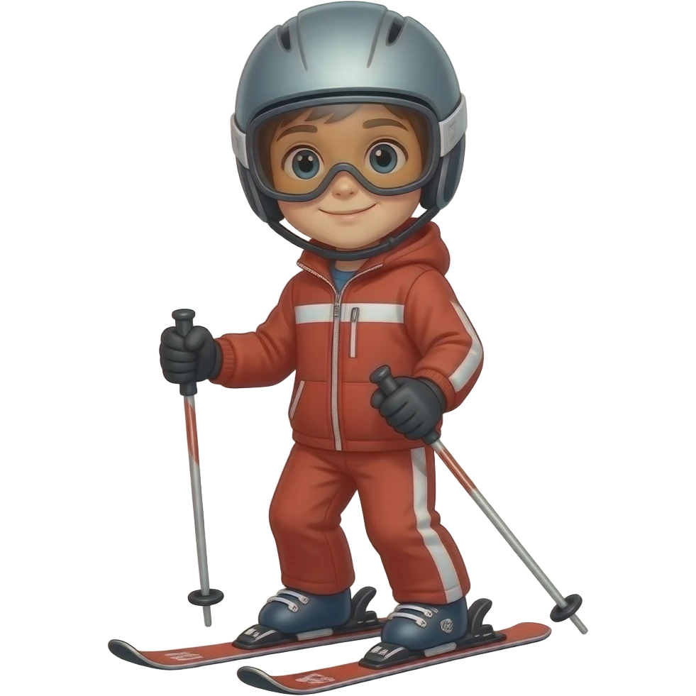 kid skier emoji