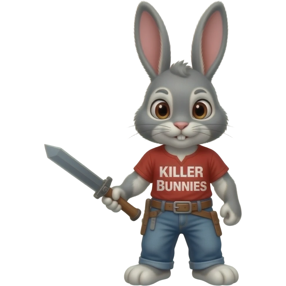 rambo bunny text Killer Bunnies emoji