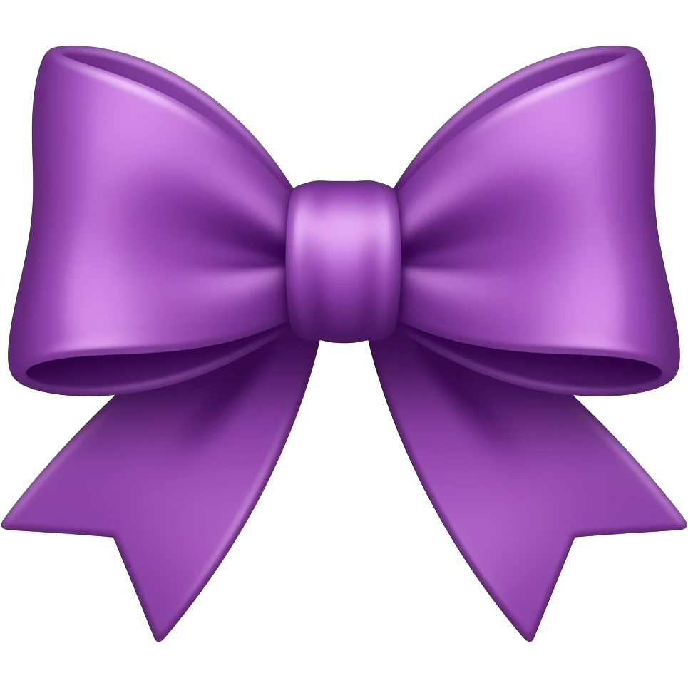 Laçinho roxo emoji