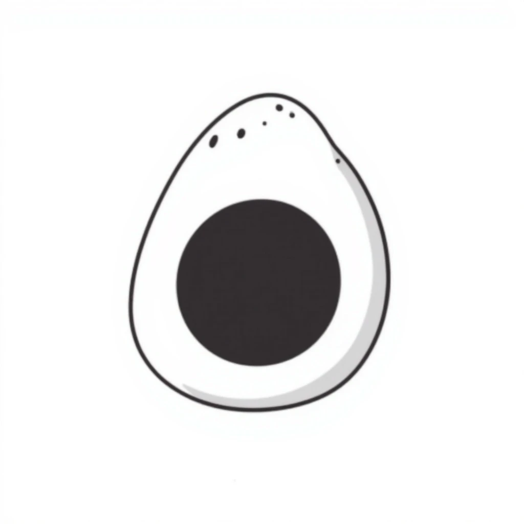 egg, hand drawn doodle style emoji