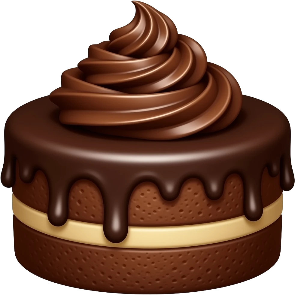 chocolate cake emoji