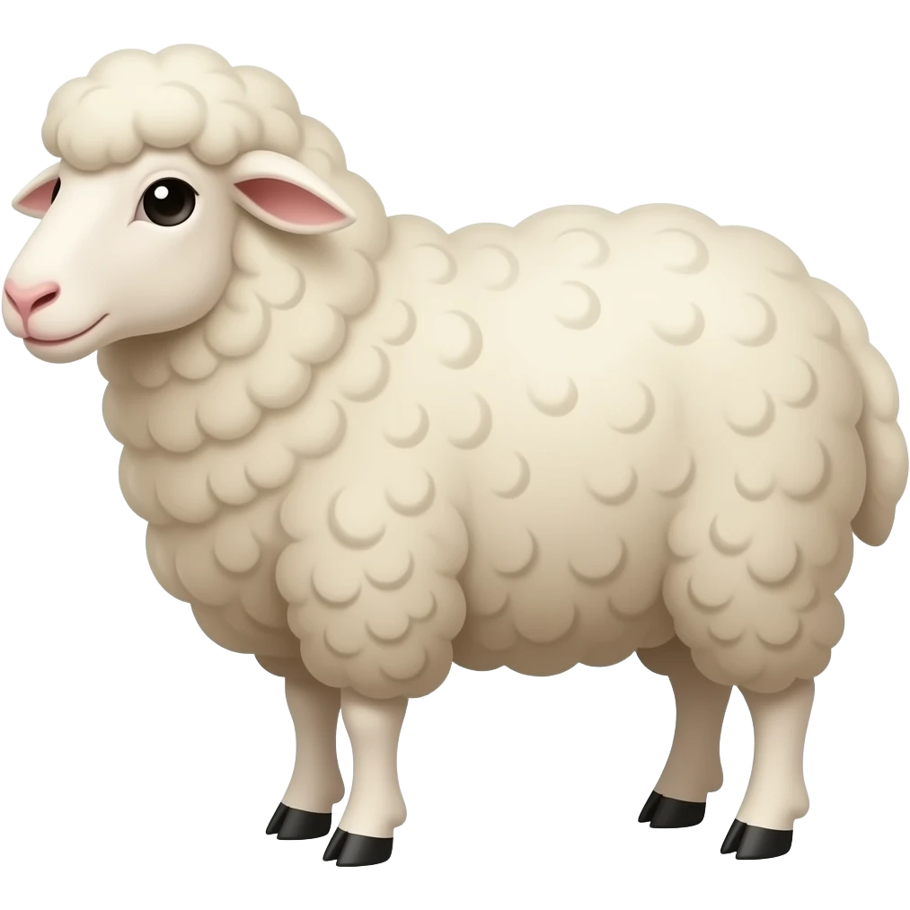 The sheep bleats emoji