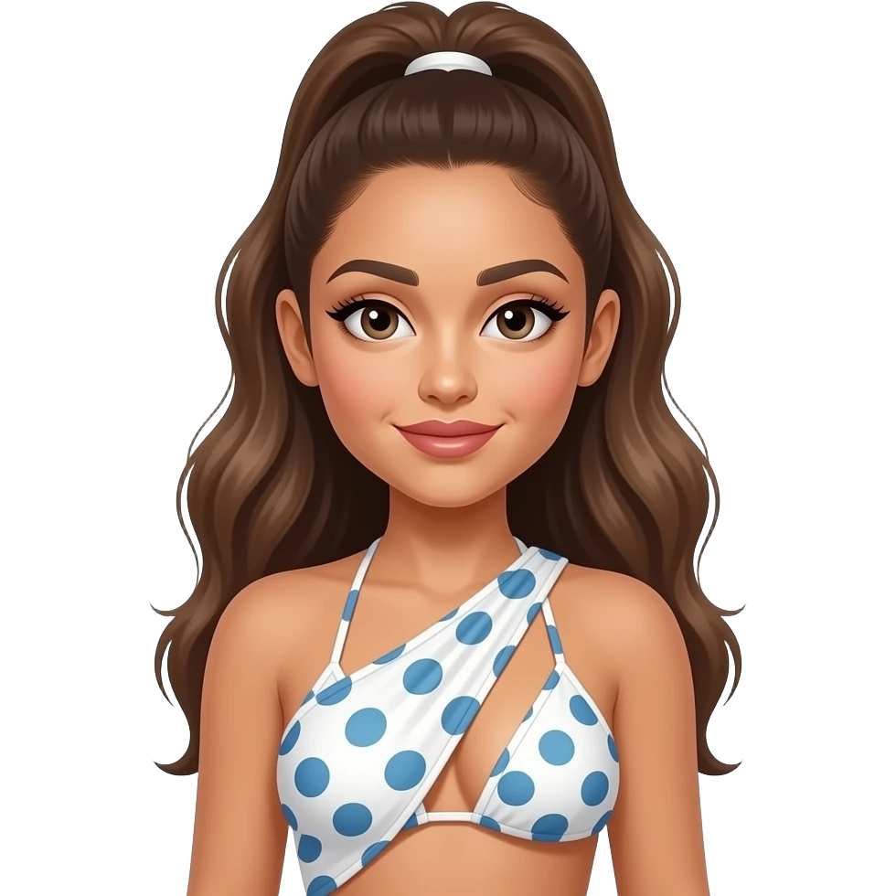 ariana grande in a sling bikini emoji