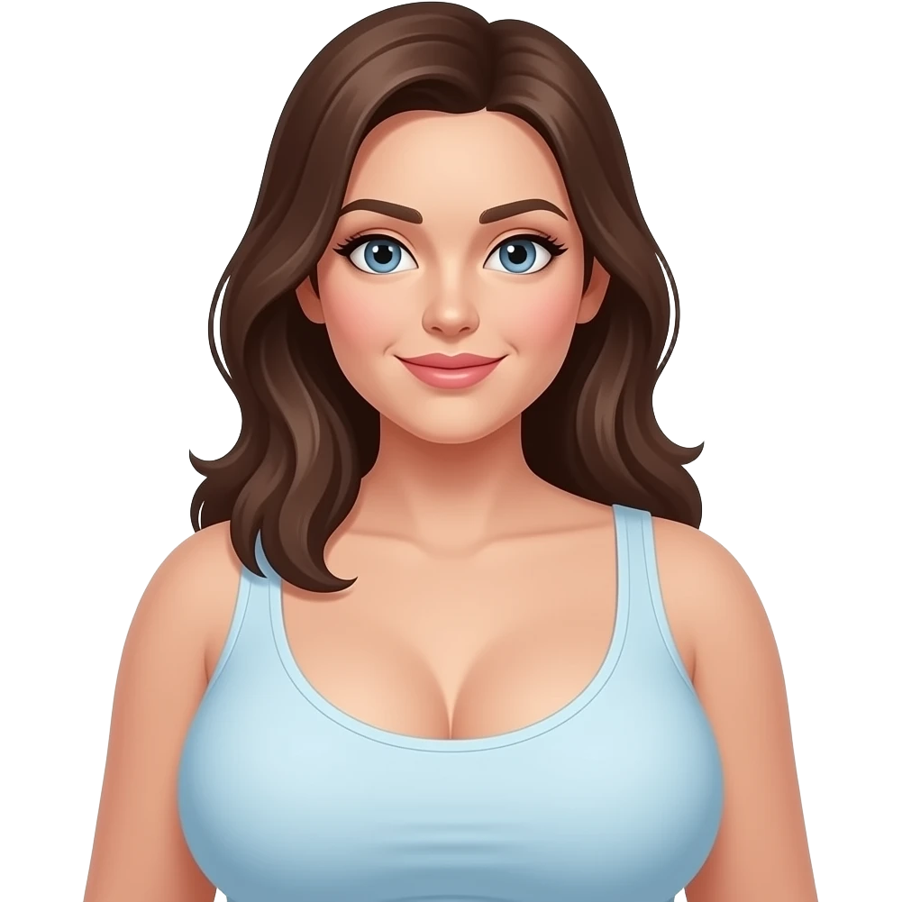 Woman with super huge boobs emoji