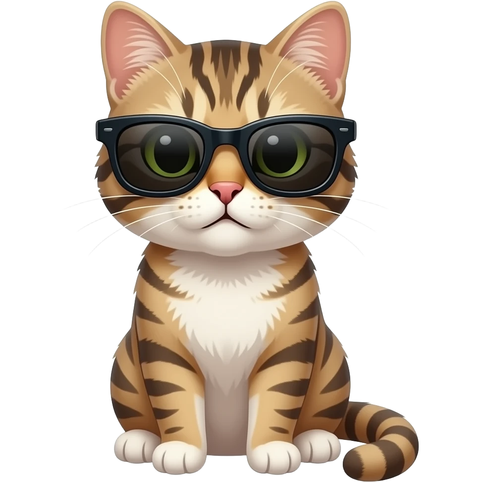 Cat wearing sunglasses emoji