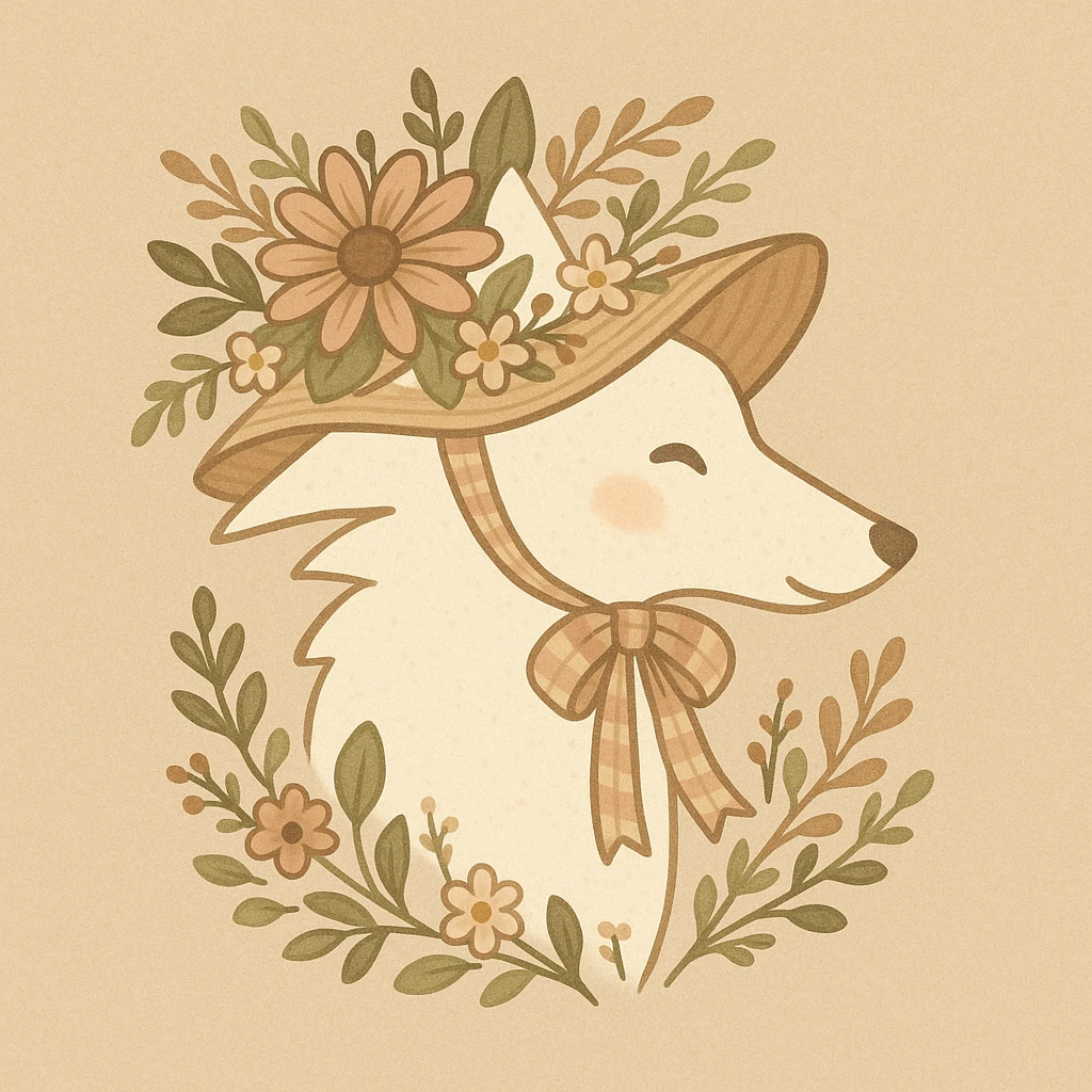 Give the Overwolf logo a cute cottagecore makeover emoji