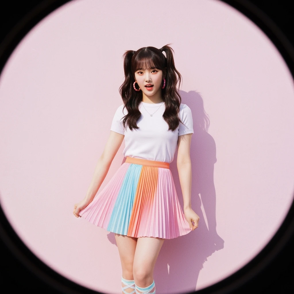 kpop skirt, cute, expressive, minimal emoji
