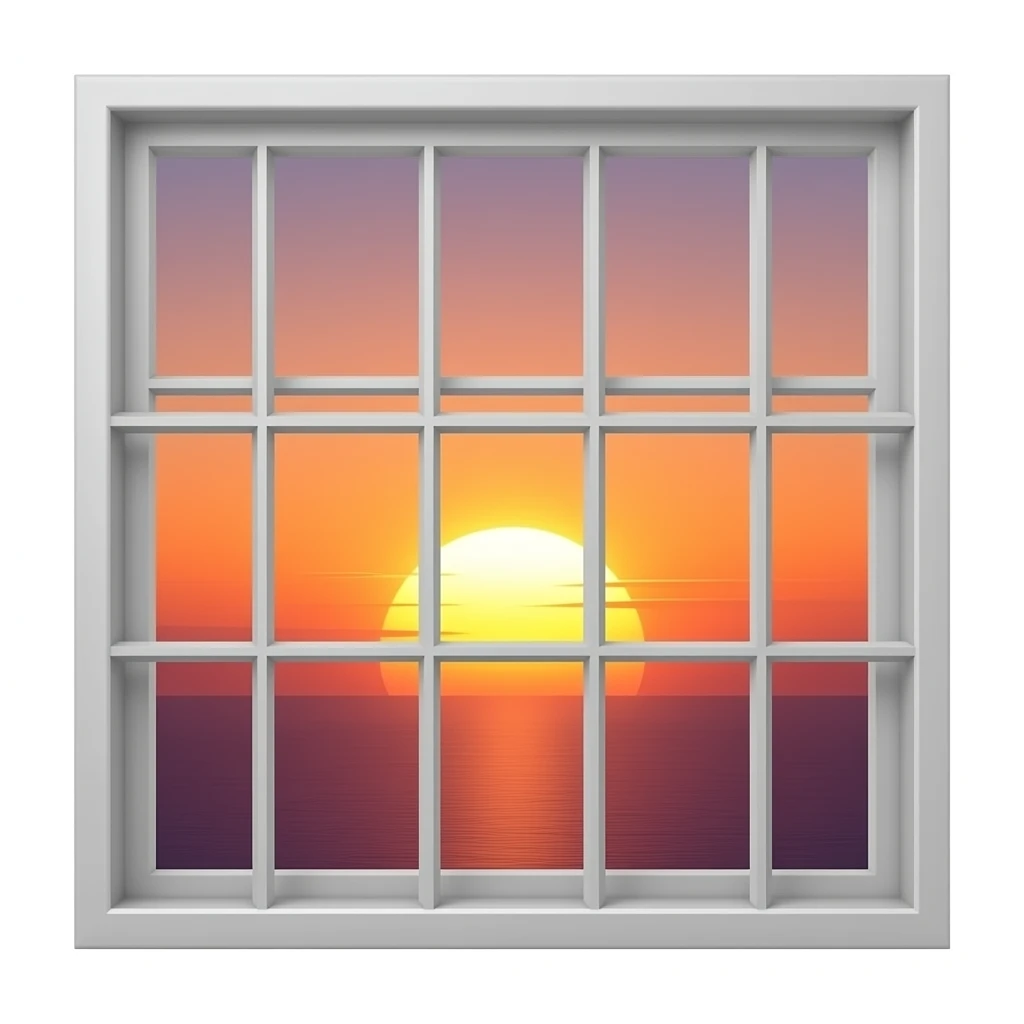 sunset from a window emoji