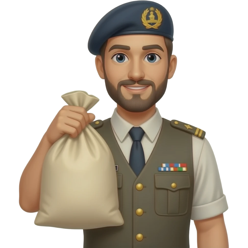 Write : Adam Seeker Missionary Agents Rice Bag emoji