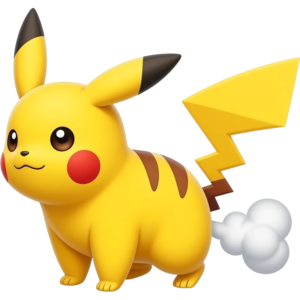 Farting pikachu emoji