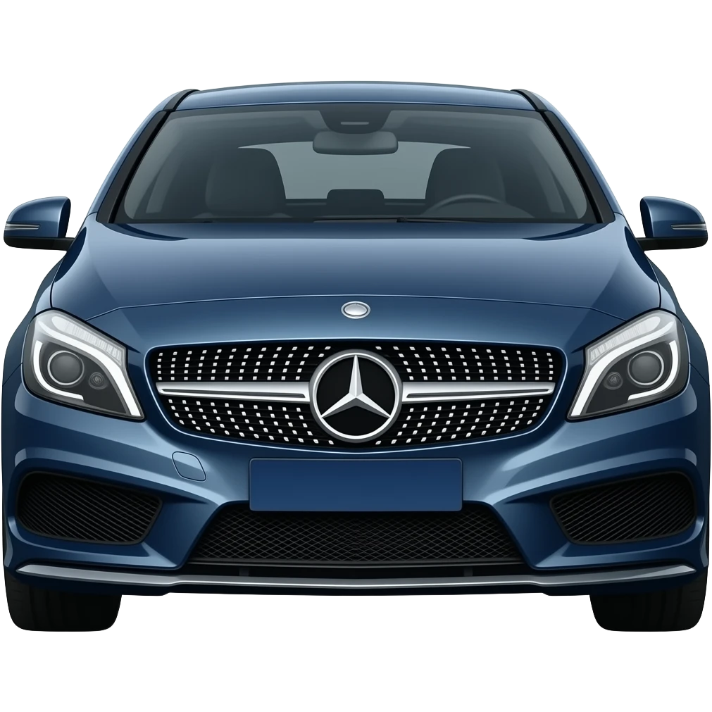 Mercedes dark blue A250 emoji