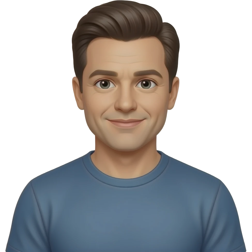 man who looks like colin jost in t-shirt emoji