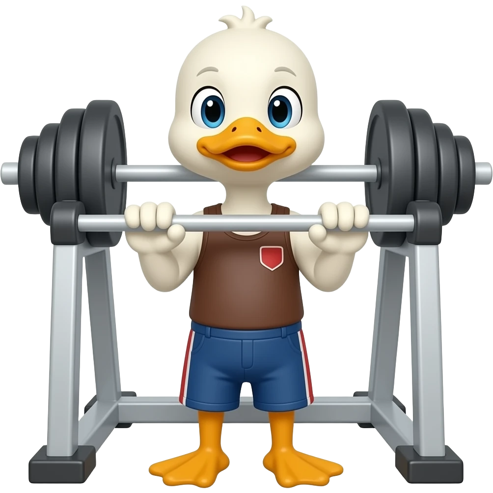 Gym duck emoji