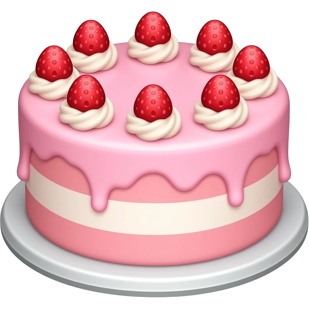 cake pink emoji