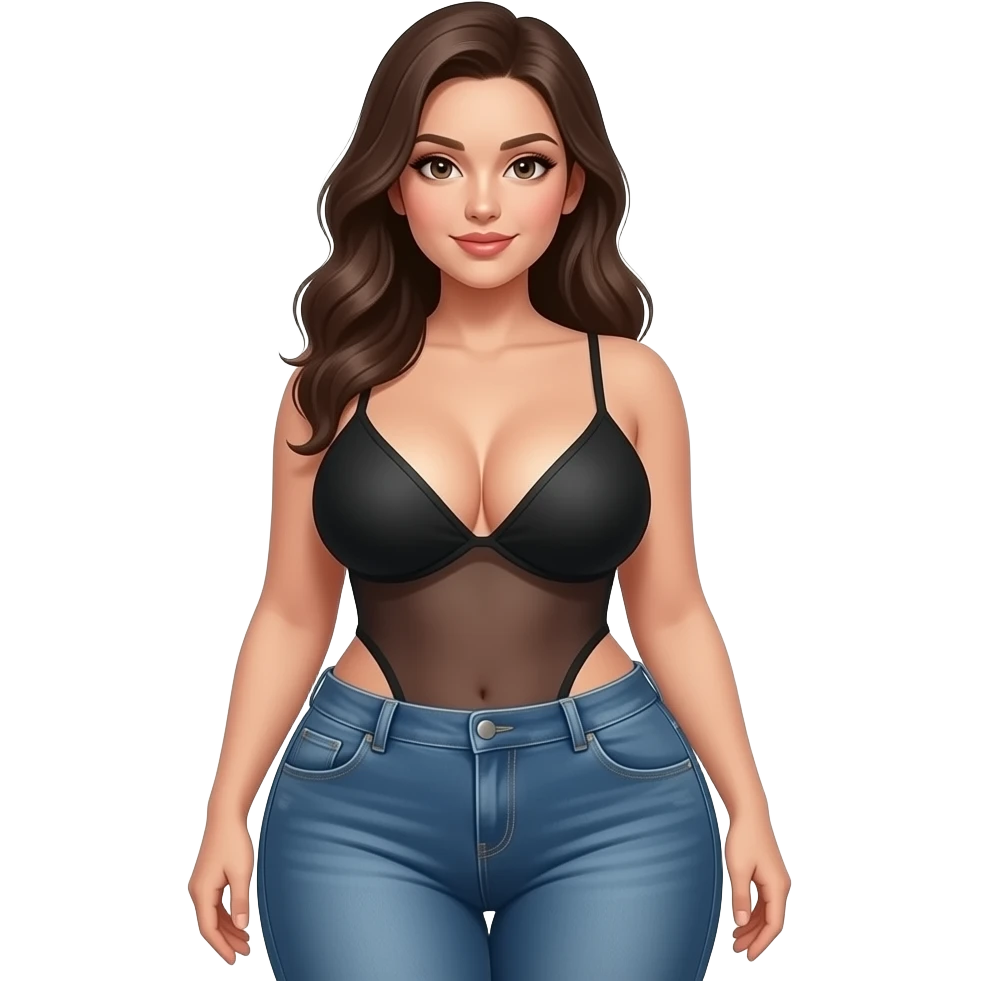 Pretty Sexy big booty and boobs emoji