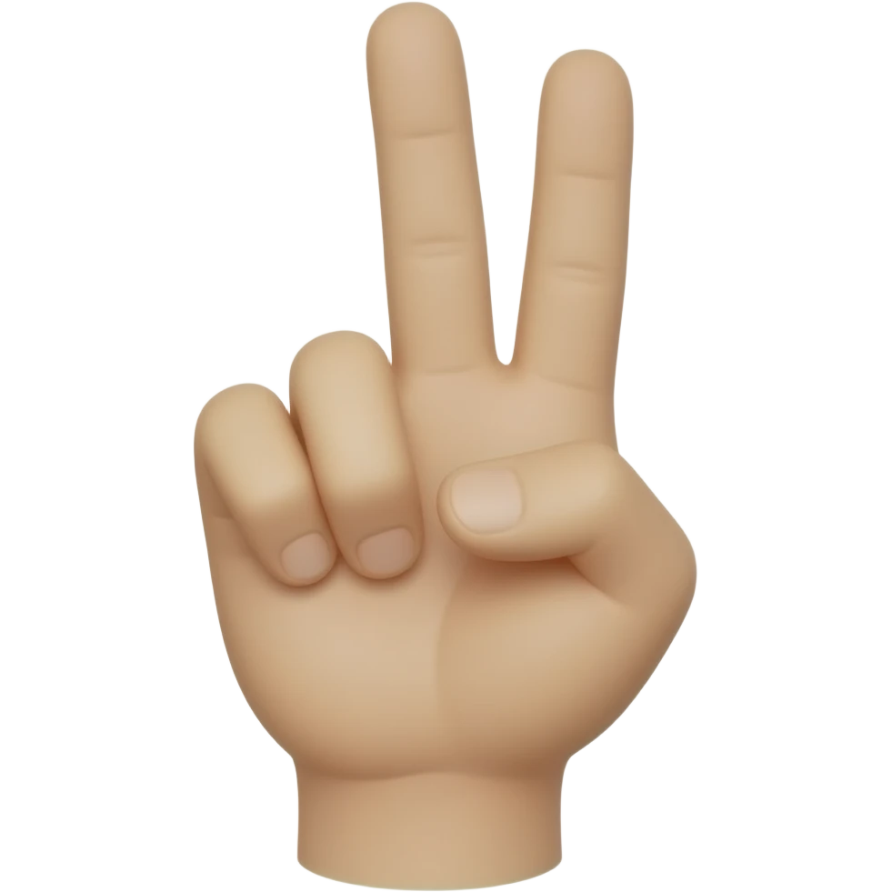 3 finger point emoji