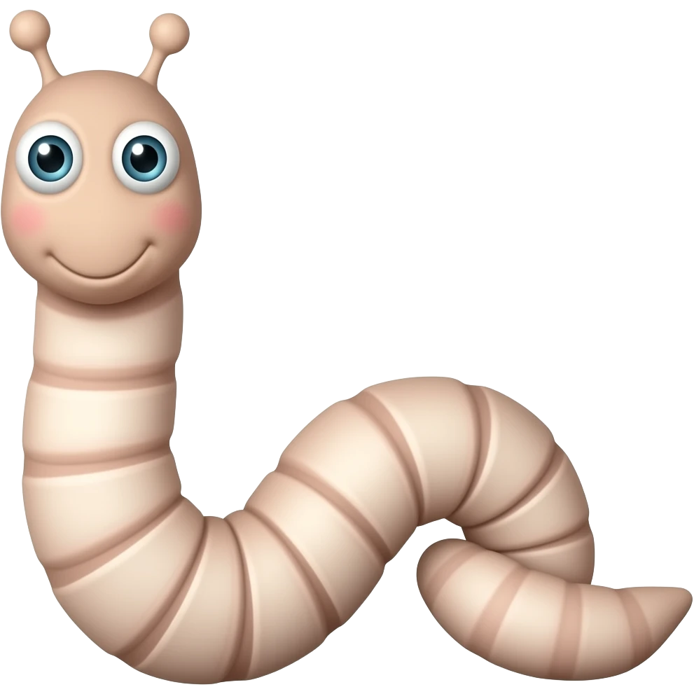 worm emoji